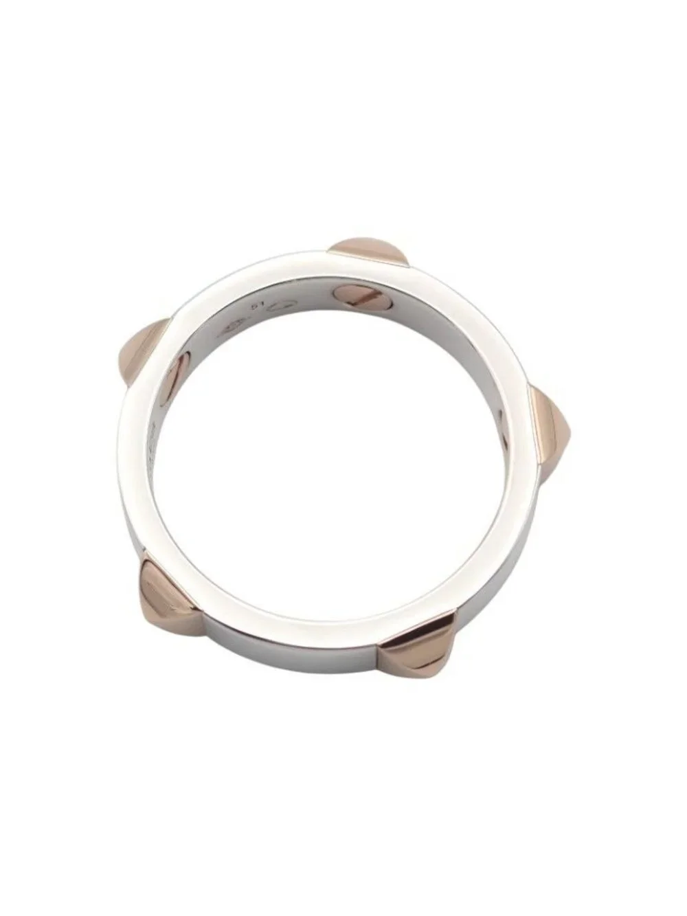 Hermes Crew Doe B Ring Included 18k Pink Gold 925 Sterling Silver